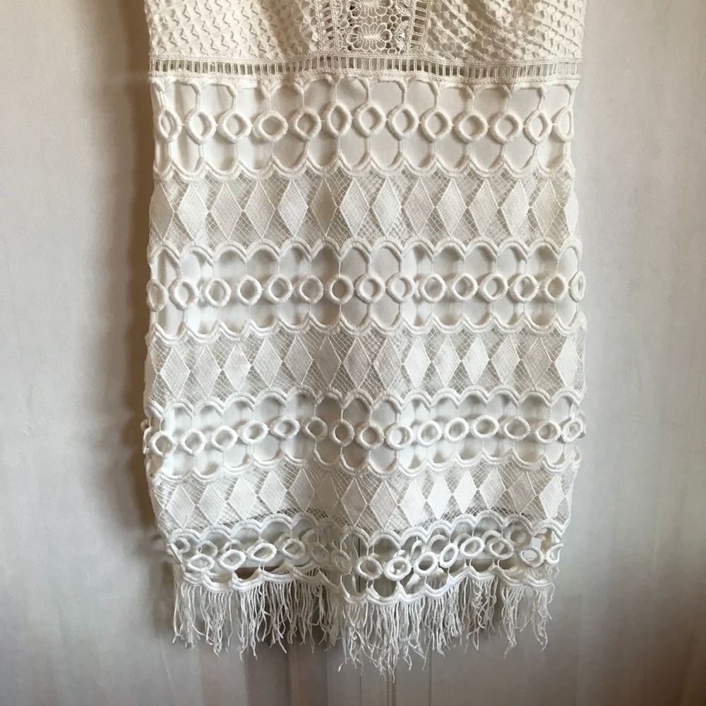 ASOS Goldie Mixed Crochet Bodycon Dress - Picture 8 of 8